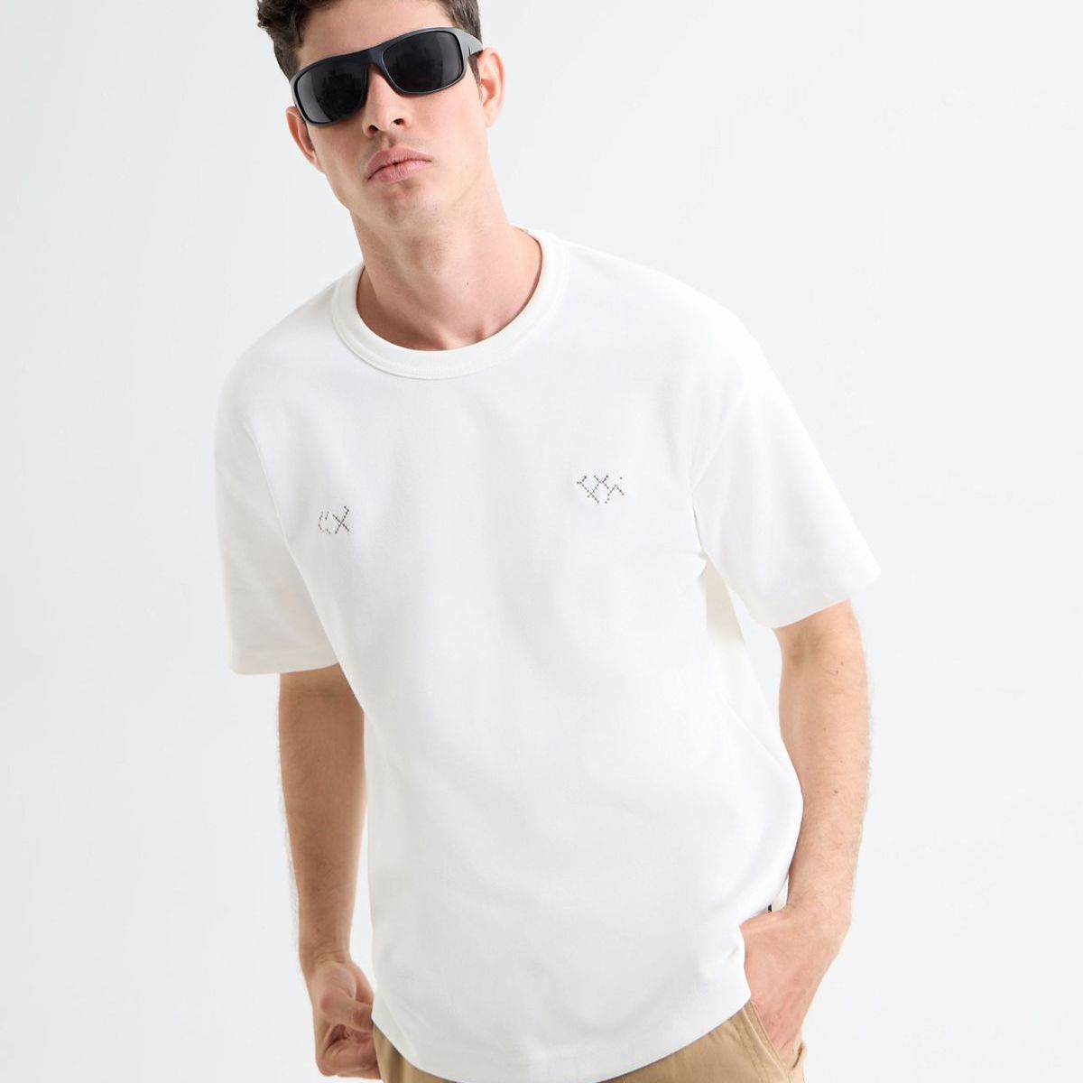 SEVEN SEVEN - Camiseta Para Hombre Manga Corta Color Marfil Marca Seven Seven #45092647