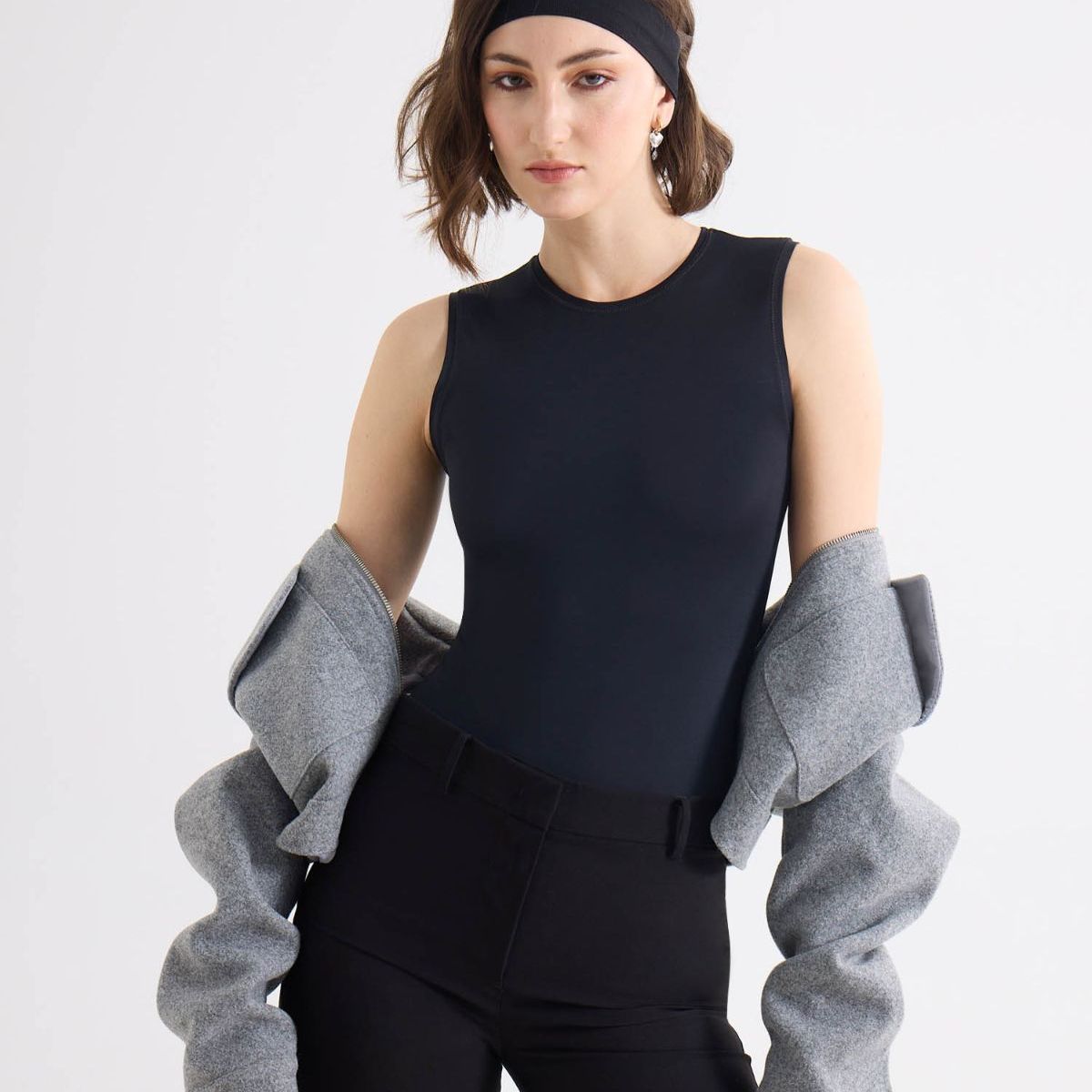 SEVEN SEVEN - Camiseta Para Mujer Manga Sisa Moda Color Negro Marca Seven Seven #28096579