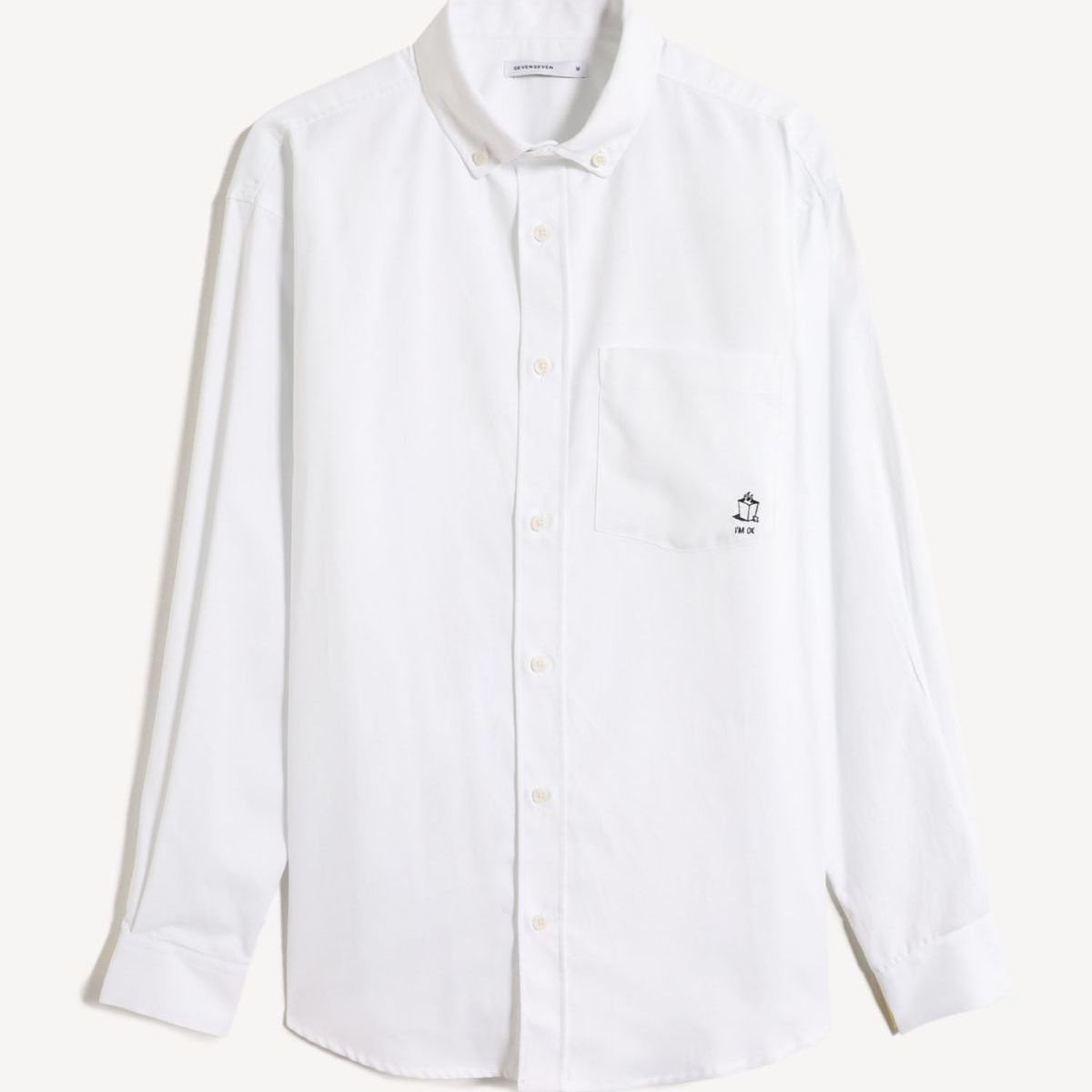 SEVEN SEVEN - Camisa Con Bordado  Para Hombre Crudo Seven Seven