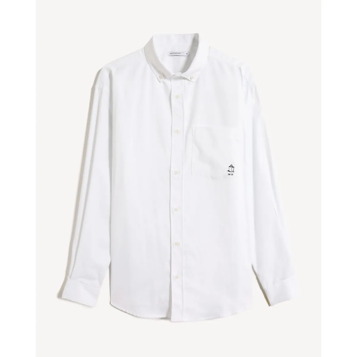 SEVEN SEVEN - Camisa Con Bordado  Para Hombre Crudo Seven Seven