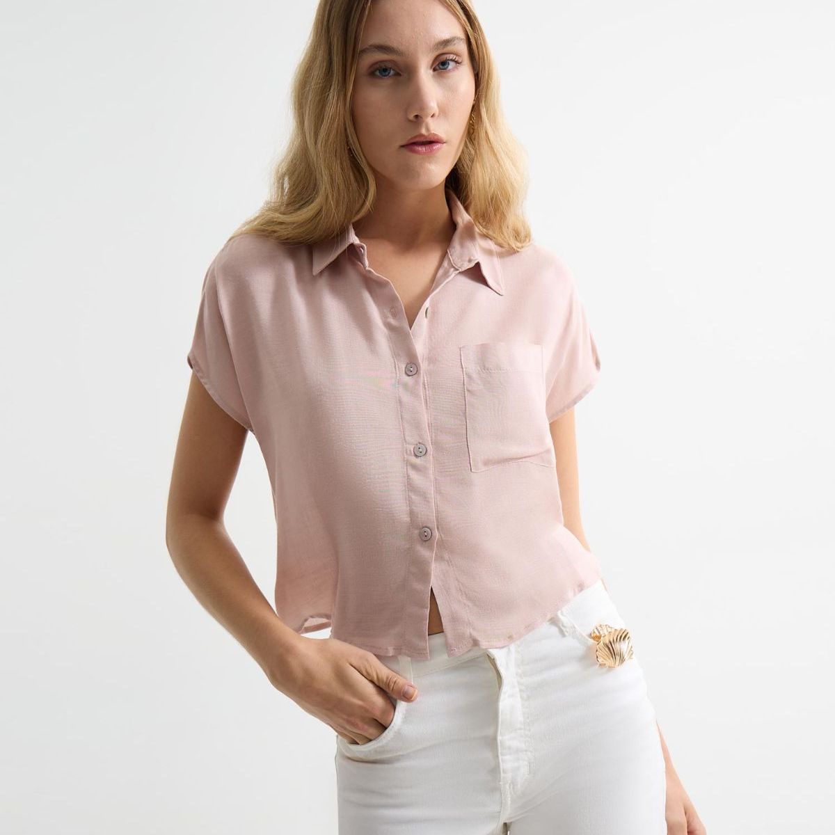 SEVEN SEVEN - Blusa Para Mujer Manga Corta Color Azul Marca Seven Seven #28124016