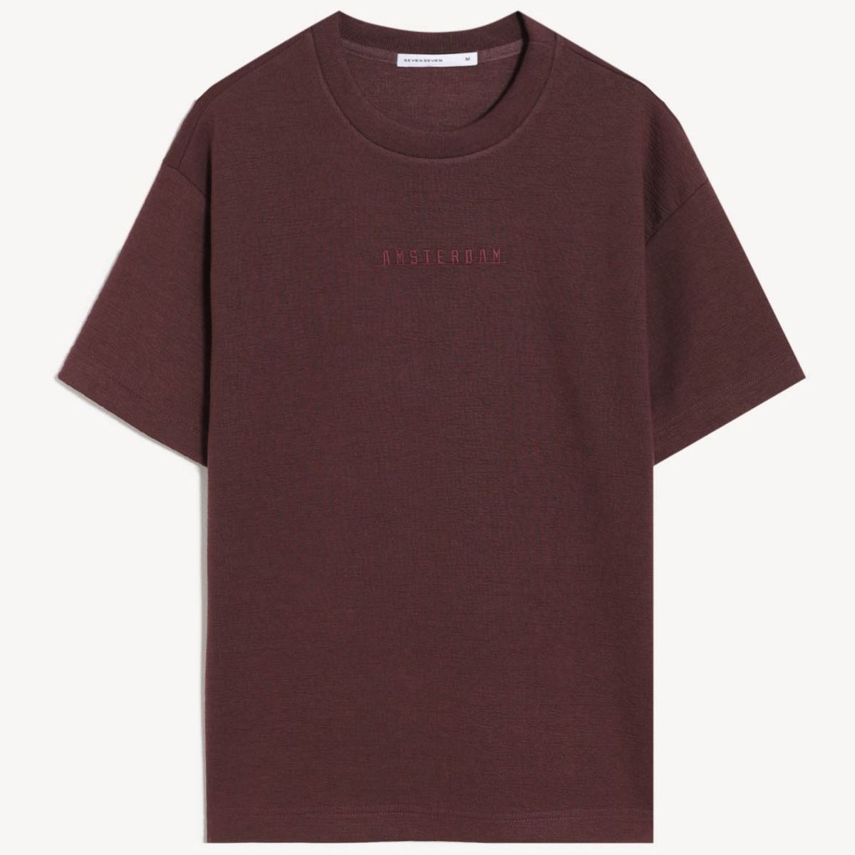 SEVEN SEVEN - Camiseta Para Hombre Manga Corta Cuello Redondo Color Café Marca Seven Seven #45092788