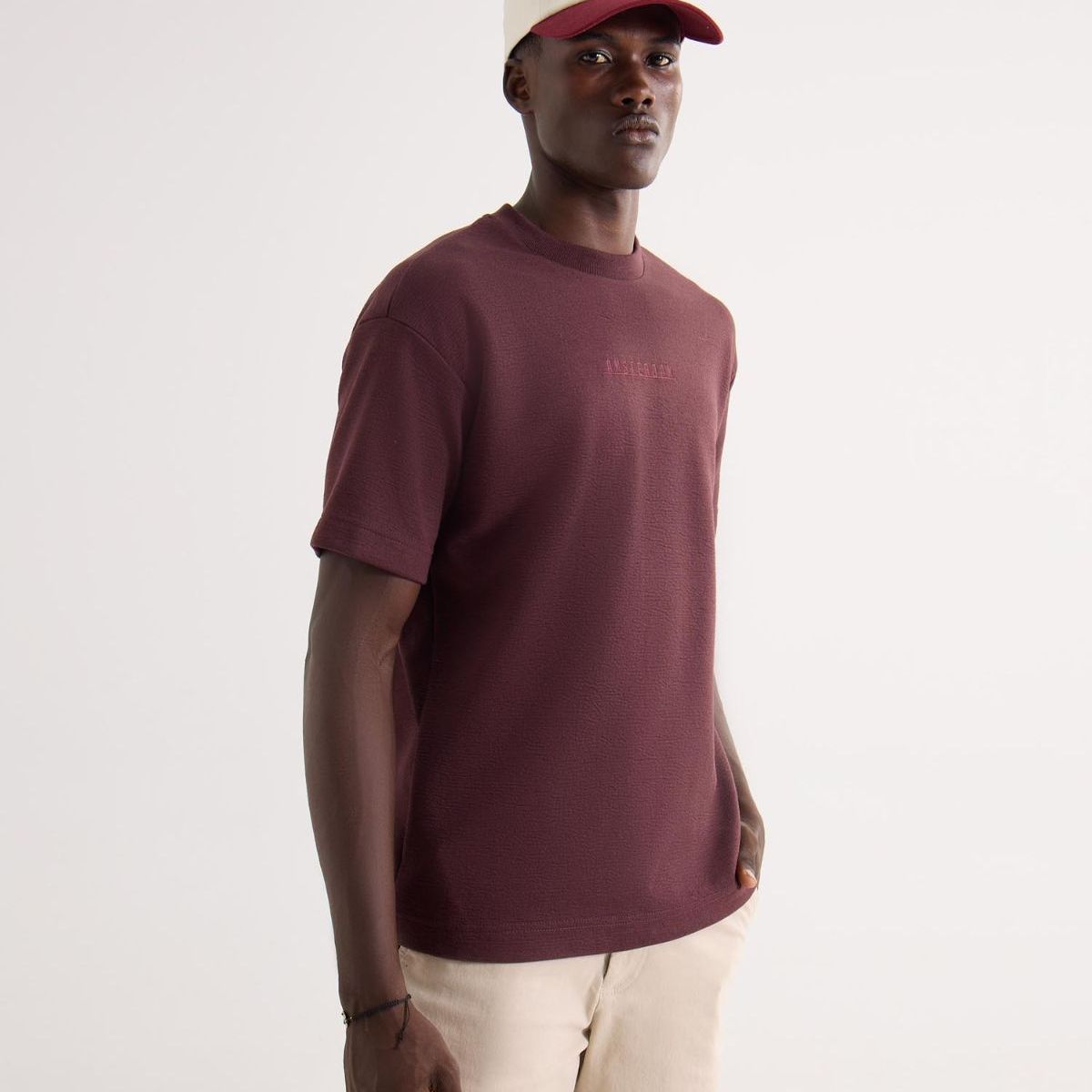 SEVEN SEVEN - Camiseta Para Hombre Manga Corta Cuello Redondo Color Café Marca Seven Seven #45092788