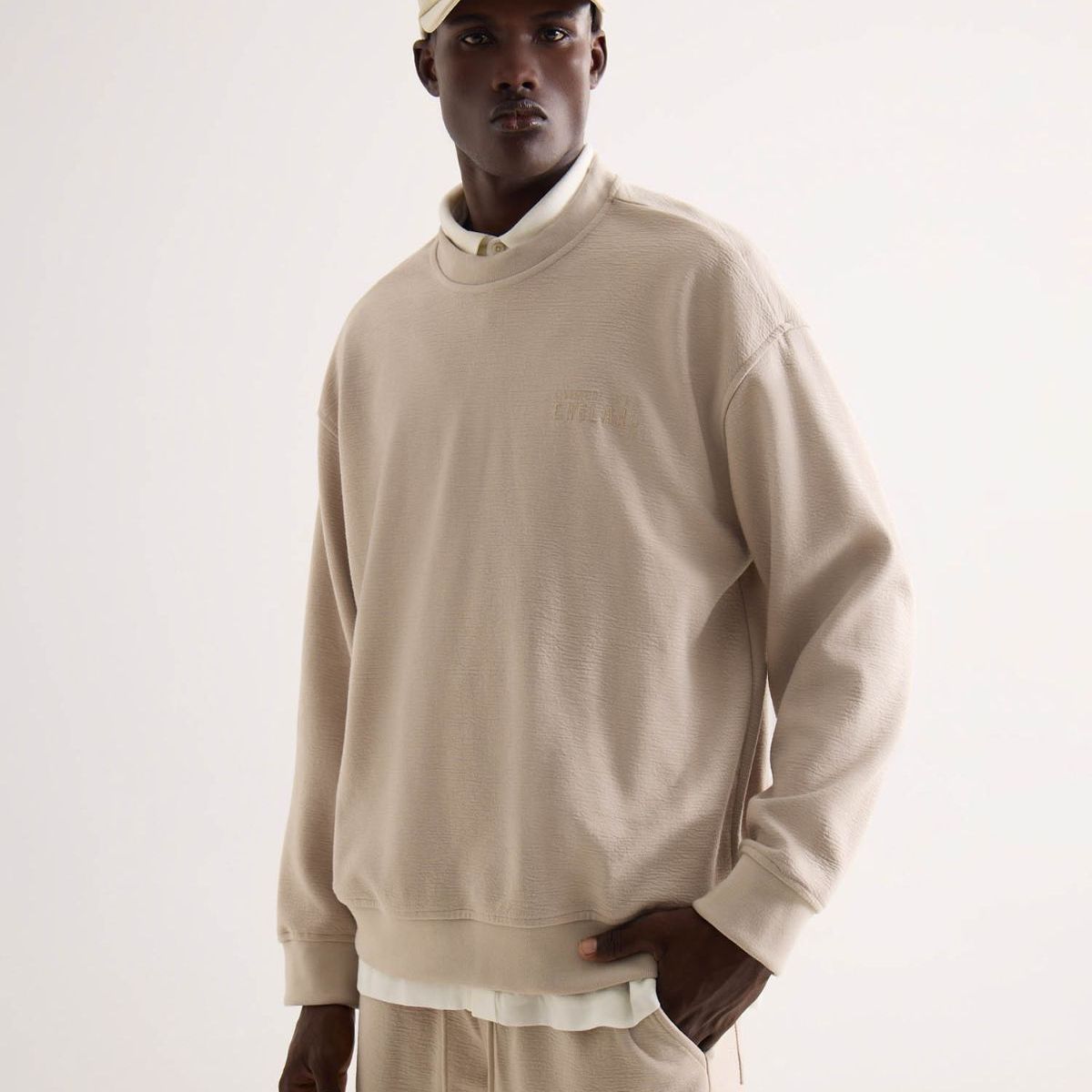 SEVEN SEVEN - Buzo Para Hombre Cuello Redondo Color Beige Marca Seven Seven #45060717