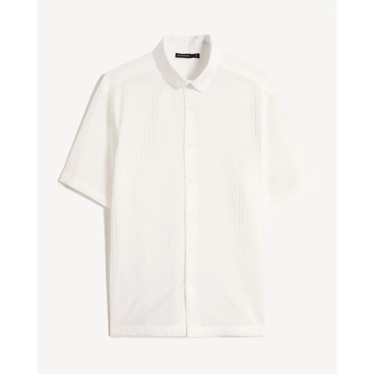 SEVEN SEVEN - Camisa Relaxed Manga Corta  Para Hombre Crudo Seven Seven