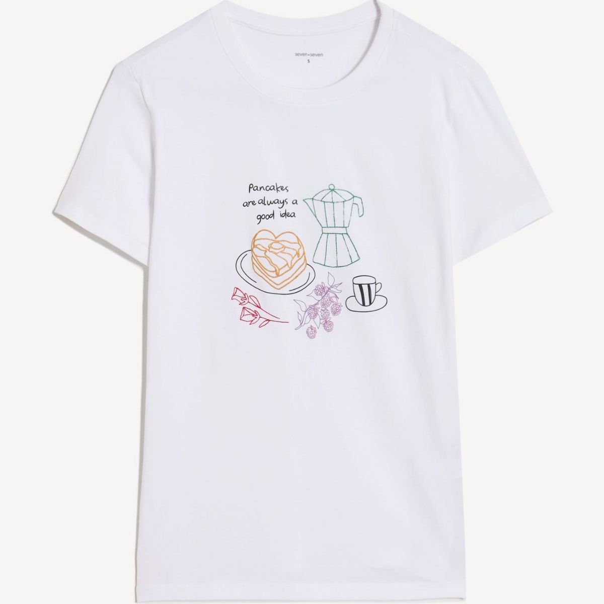 SEVEN SEVEN - Camiseta Para Mujer Manga Corta Cuello Redondo Color Crudo Marca Seven Seven #28096541