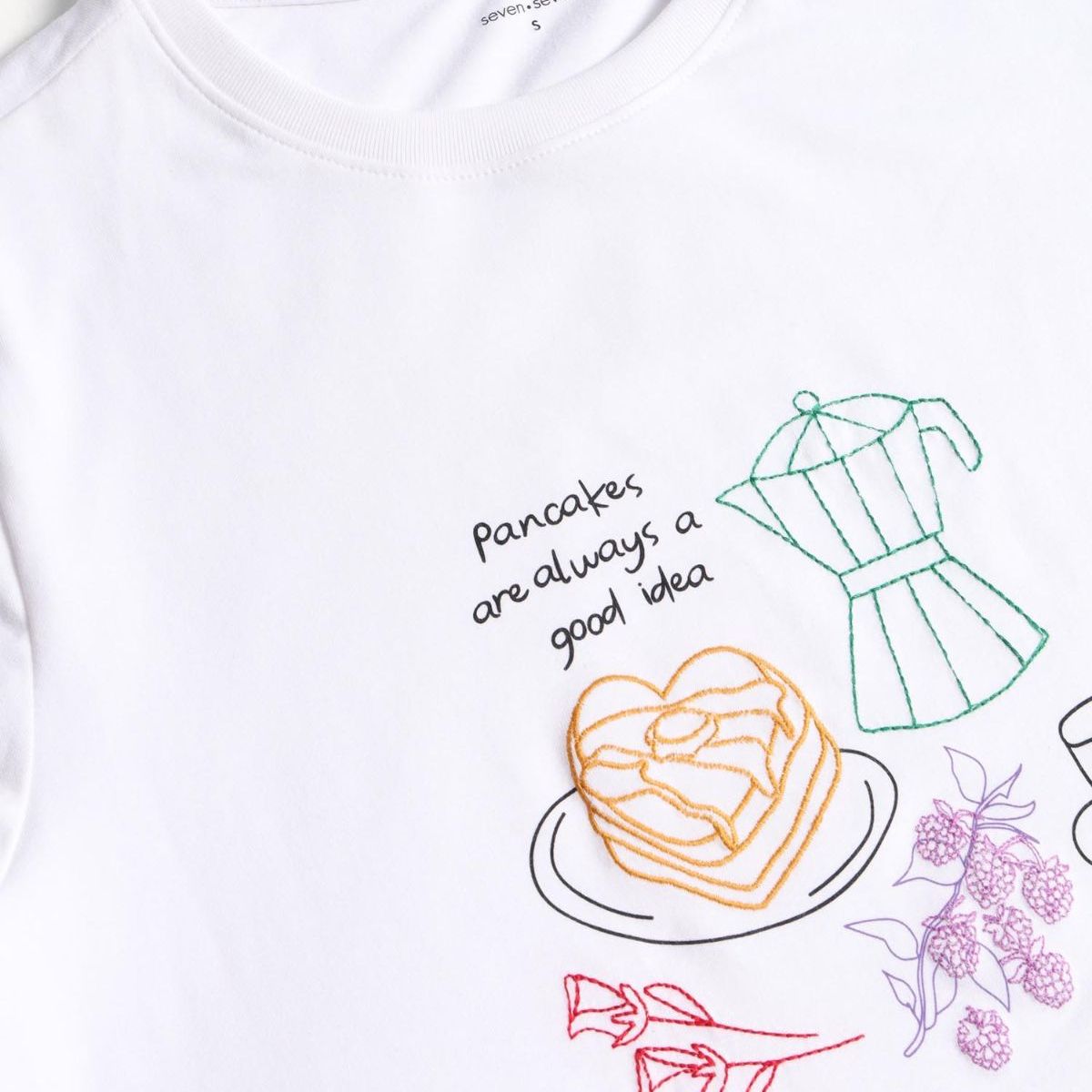 SEVEN SEVEN - Camiseta Para Mujer Manga Corta Cuello Redondo Color Crudo Marca Seven Seven #28096541