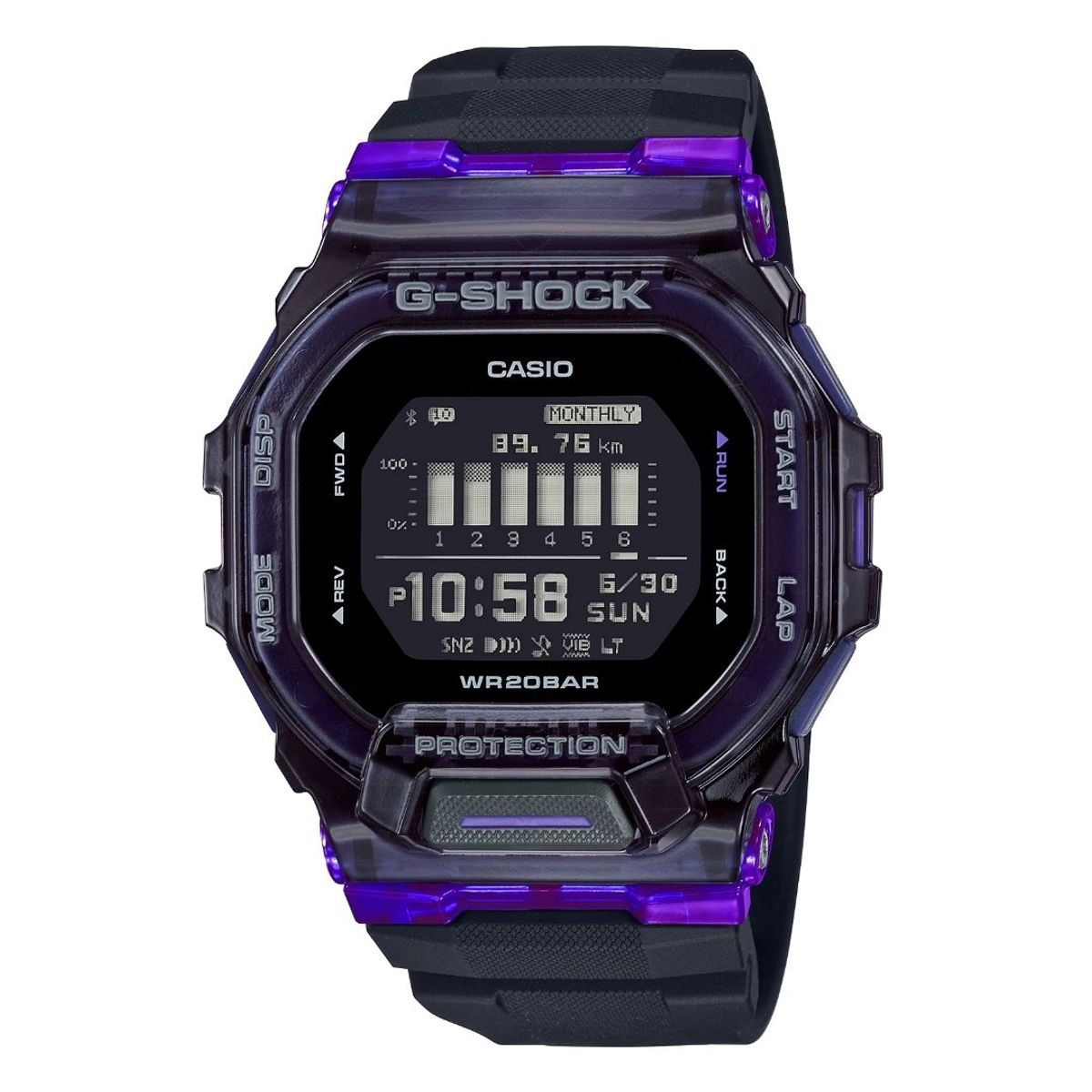 G-SHOCK - Reloj Casio G-SHOCK GBD-200SM-1A6 Diseño Deportivo