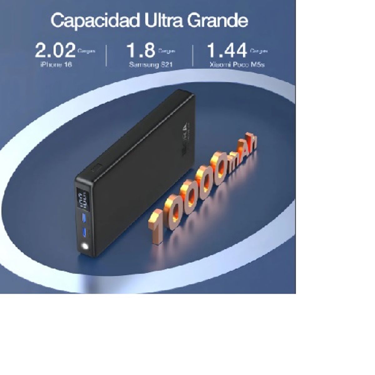 1 HORA - Power Bank Batería Carga Rapida 225w 10000mAh