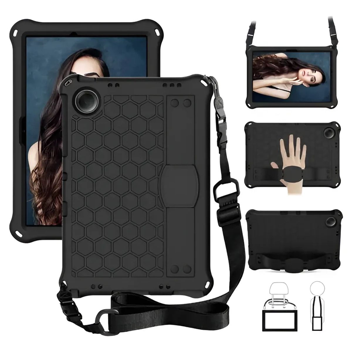 GENERICO - Funda Forro Antigolpe + Correa Para Tablet XIAOMI REDMI PA SE 11