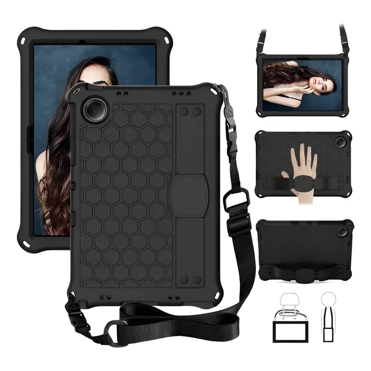 GENERICO - Funda Forro Antigolpe + Correa Para Tablet XIAOMI REDMI PA SE 11