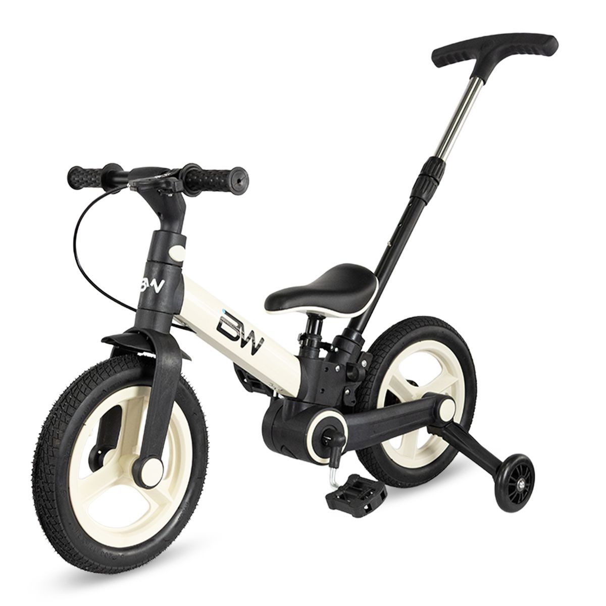 PRINSEL - Bicicleta de Balance Infantil 4 en 1 Revolt Plegable Blanco