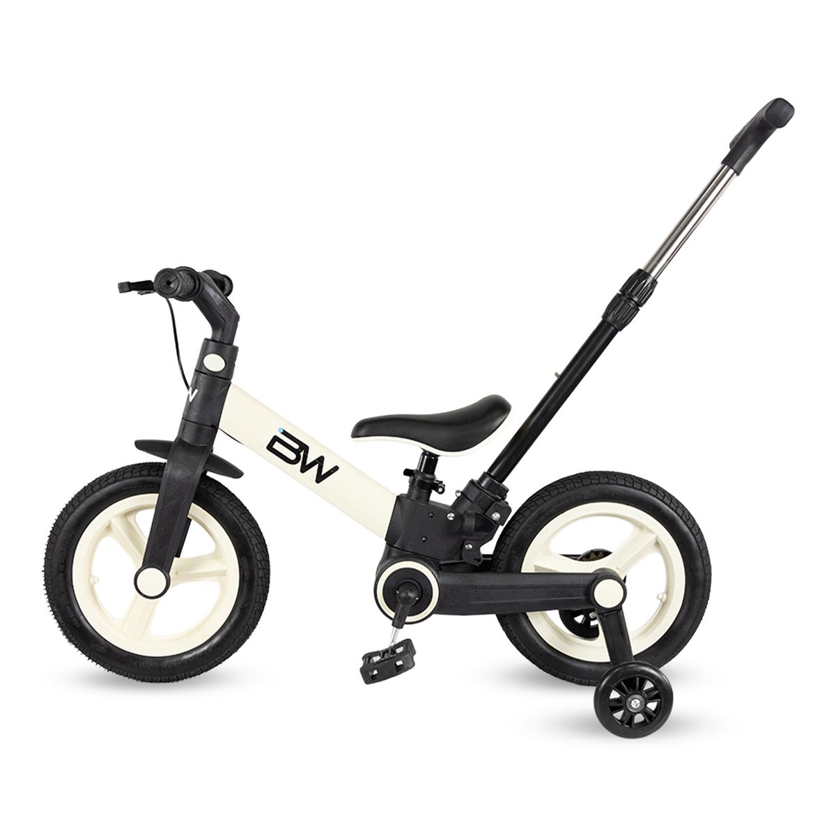 PRINSEL - Bicicleta de Balance Infantil 4 en 1 Revolt Plegable Blanco