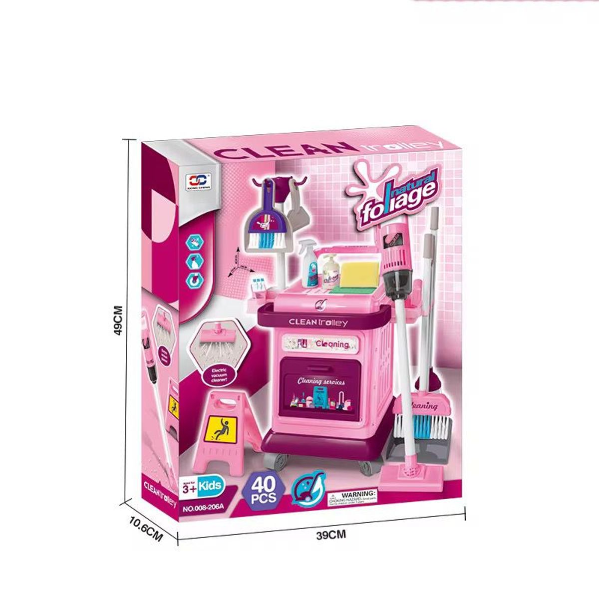 GENERICO - Carro De Limpieza Para Niños Con Aspiradora Eléctrica