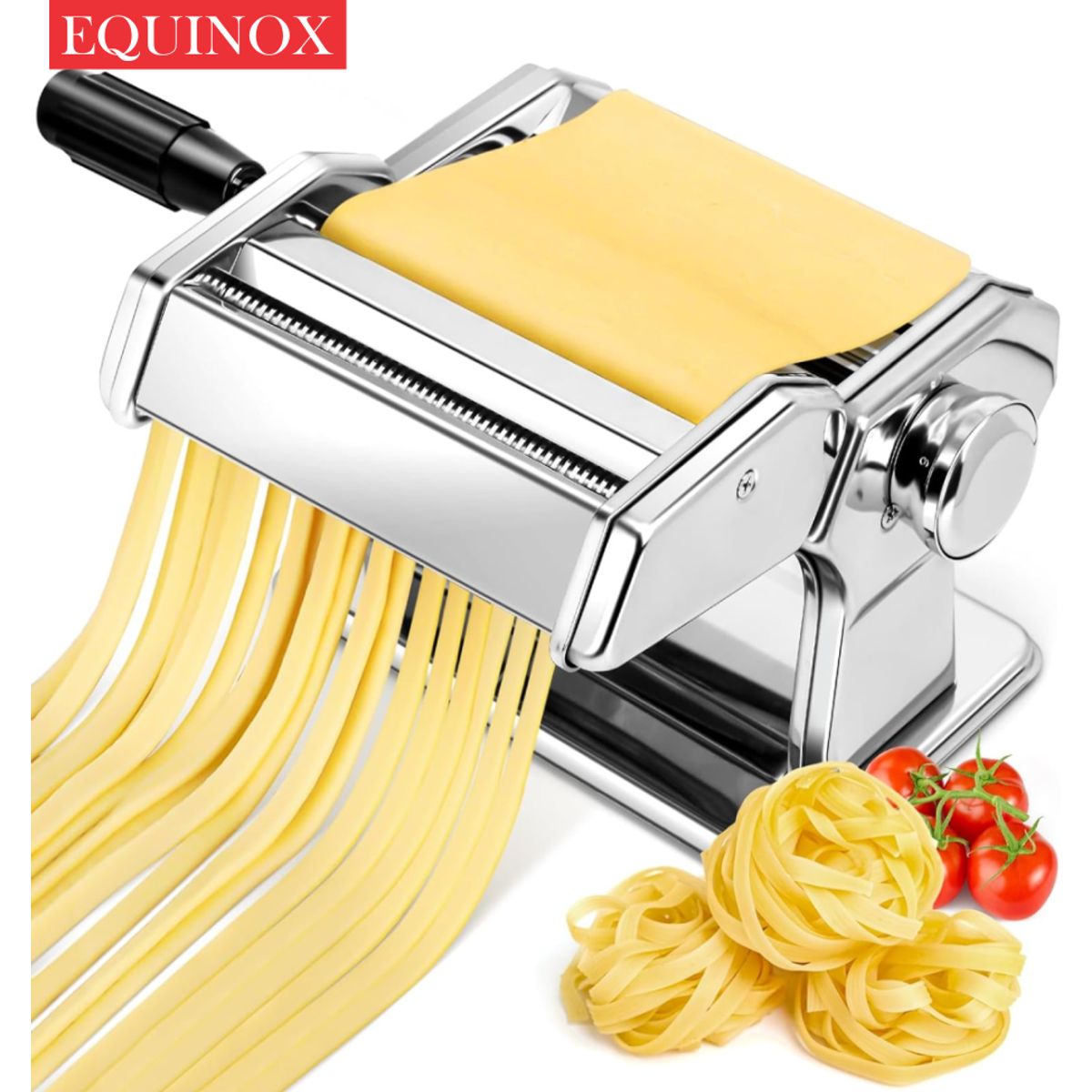 TECNOHOGAR JS - Maquina Para Hacer Pasta Equinox Original 7espesor Ajustable