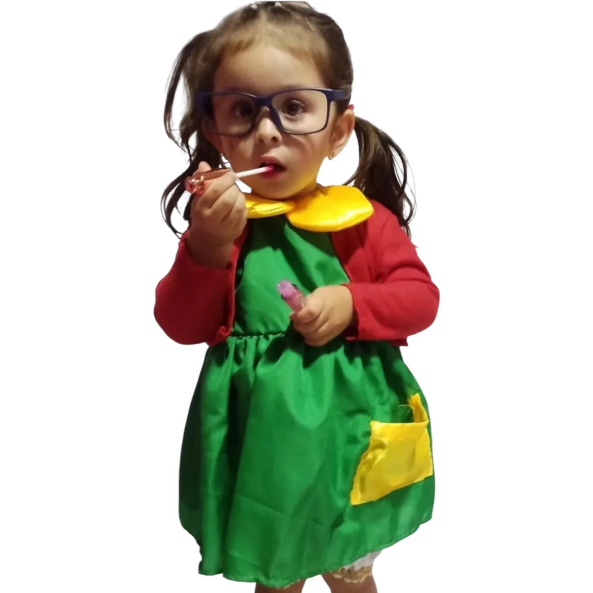 BRYKE - Disfraz Niña Chilindrina del Chavo del Ocho tallas 1-2-4-6-8