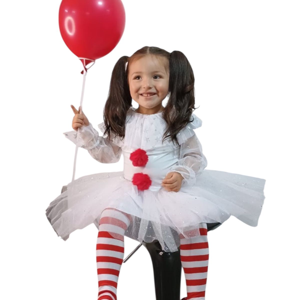 BRYKE - Disfraz Niña Payasita It tallas  2-4-6-8-10-12