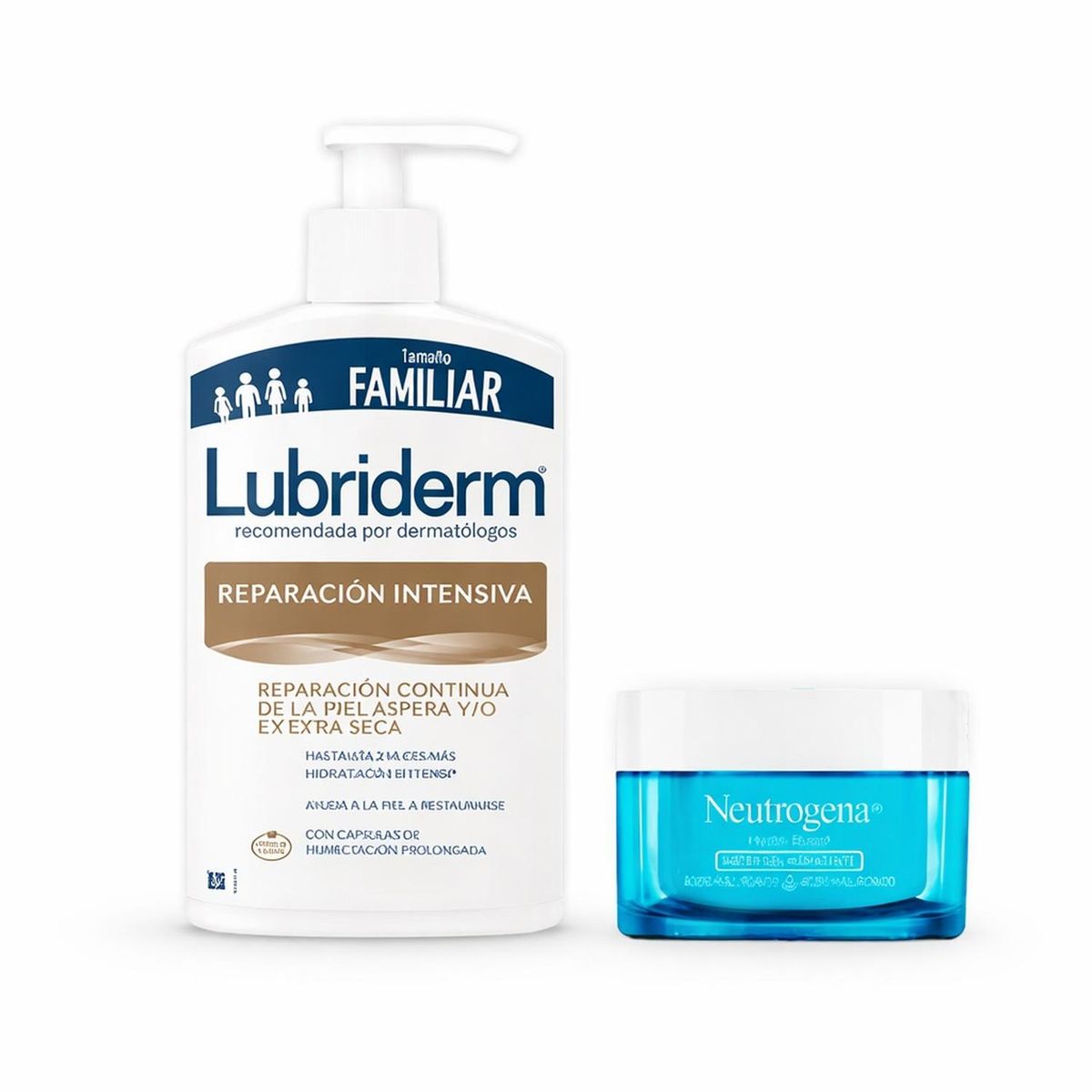 LUBRIDERM - Kit Lubriderm Rep Intensiva 946ml + Water Gel Neutrogena 50g