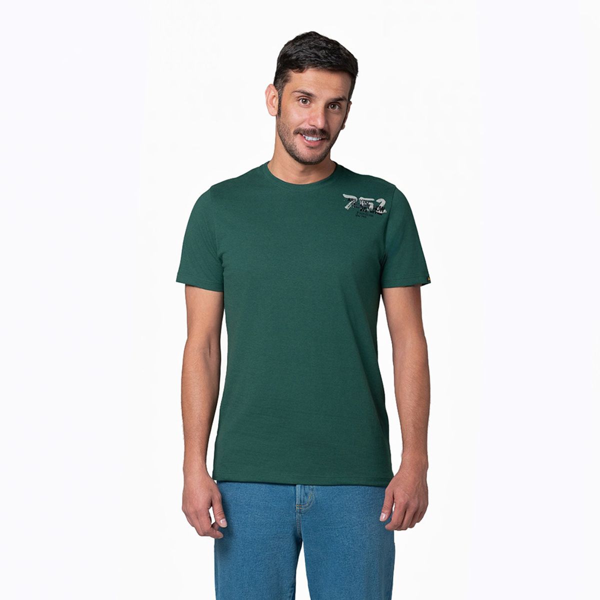 LEC LEE - Camiseta Hombre Slim Lec Lee Azul Caro XLCrudo