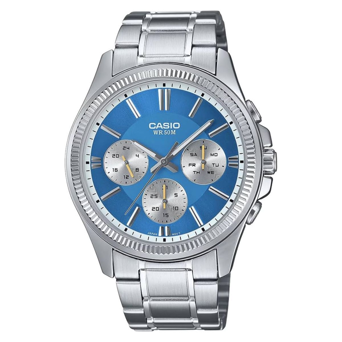 CASIO - Reloj Casio Para Hombre Elegante Deportivo MTP-1375D-2A2VDF Azul En Acero