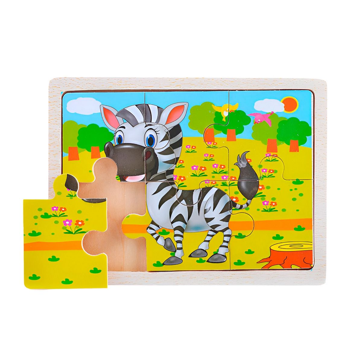 GENERICO - Rompecabeza Didactico Animal Del Safari Aprendizaje Niños