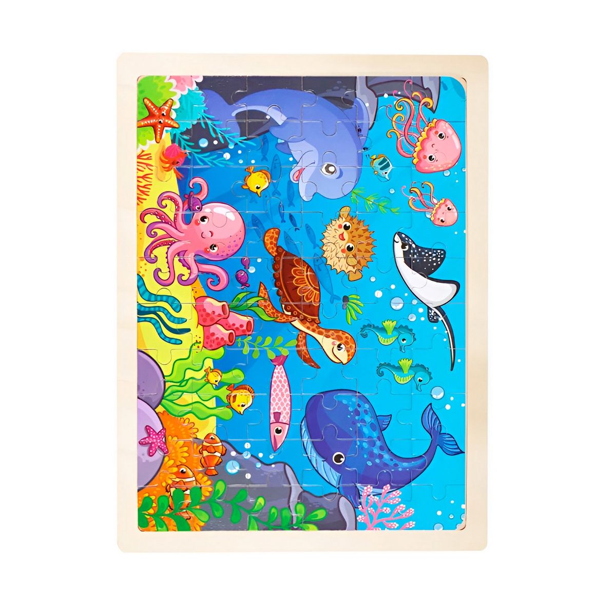 GENERICO - Rompecabeza Didactico En Madera Personajes Colores Tematico