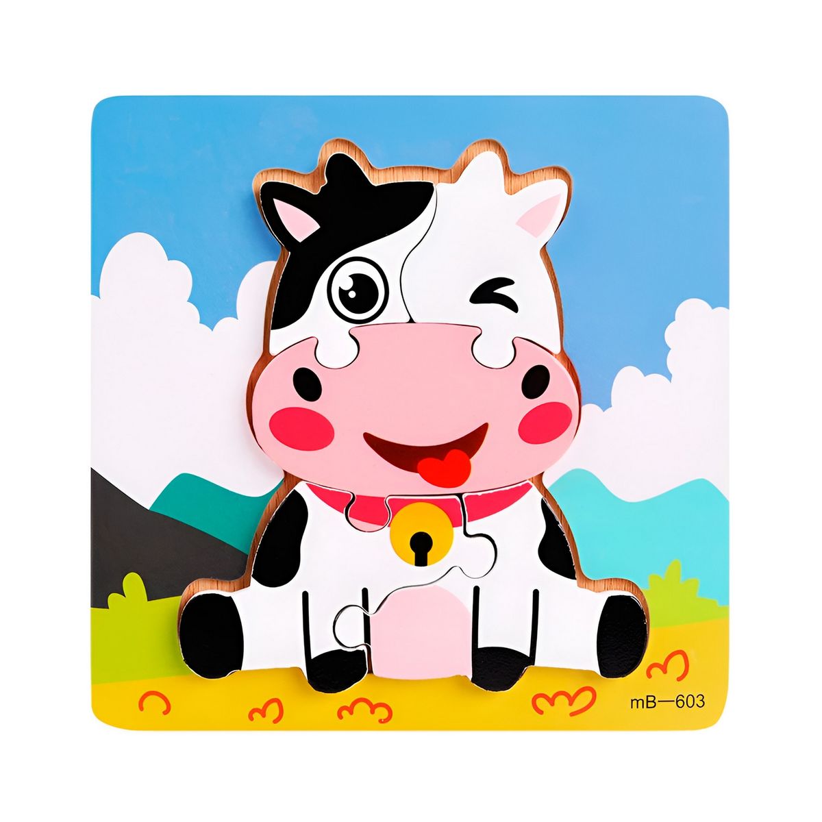 GENERICO - Rompecabeza Didactico Figura Animal Colores Aprendizaje