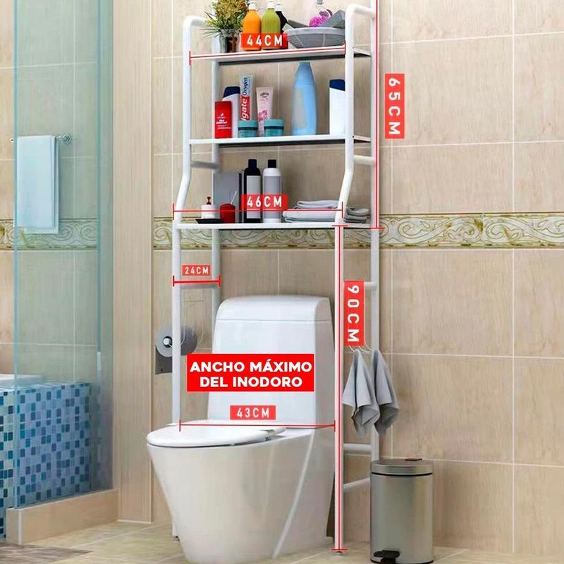 CLEAR - Estante Organizador Para Baño O Lavadora
