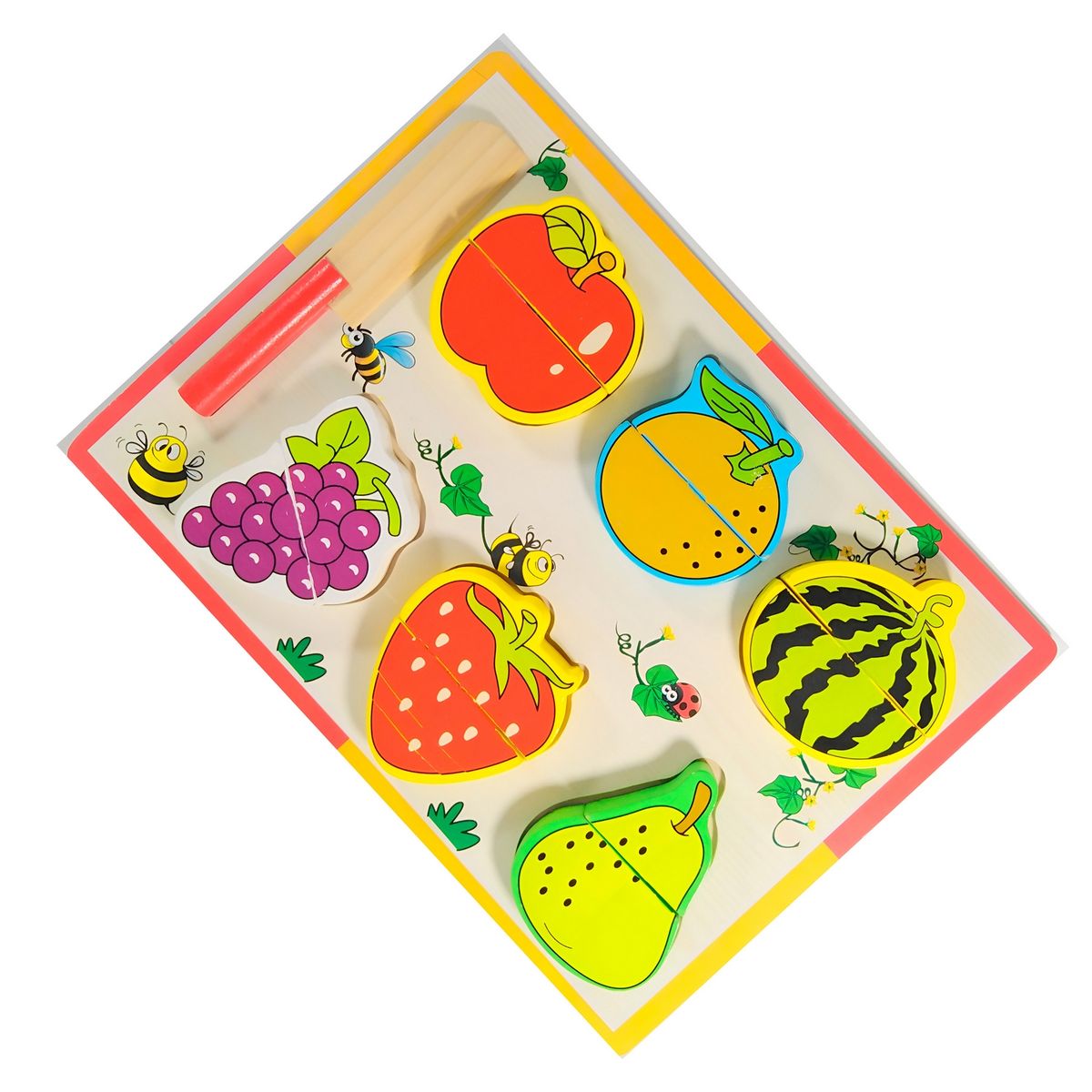 GENERICO - Juego De Mesa Didactico Frutas Interactivo Niño + Accesorios