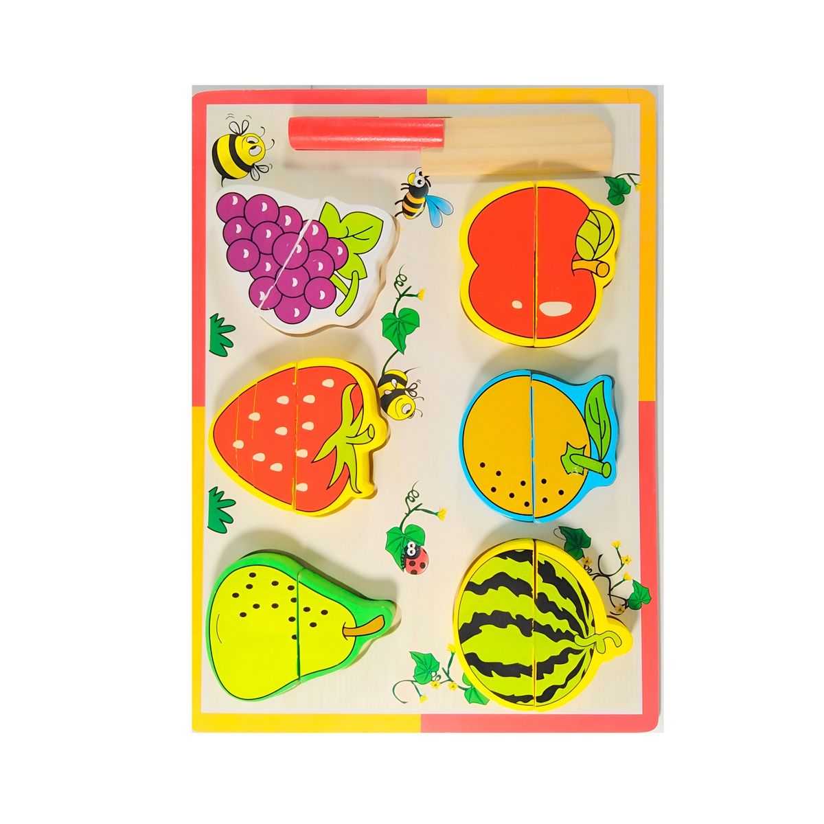 GENERICO - Juego De Mesa Didactico Frutas Interactivo Niño + Accesorios