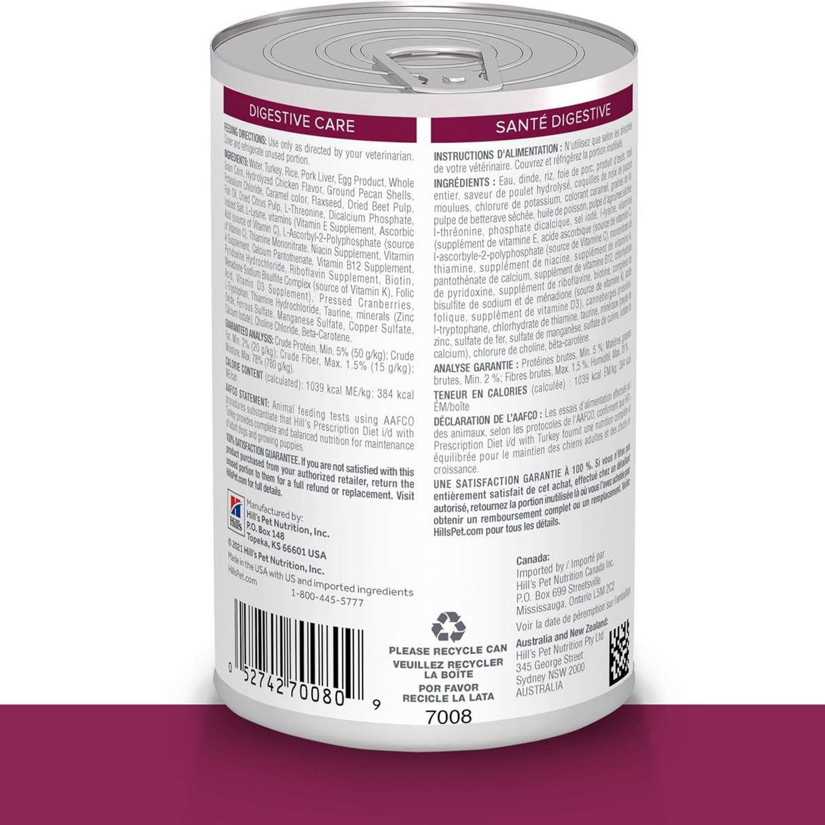 HILLS - Alimento Hills Lata Dog ID Digestive Care 13Oz Pavo