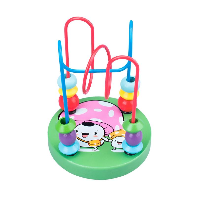 GENERICO - Juego Laberinto De Cuentas Madera Didactico Desarrollo Niños