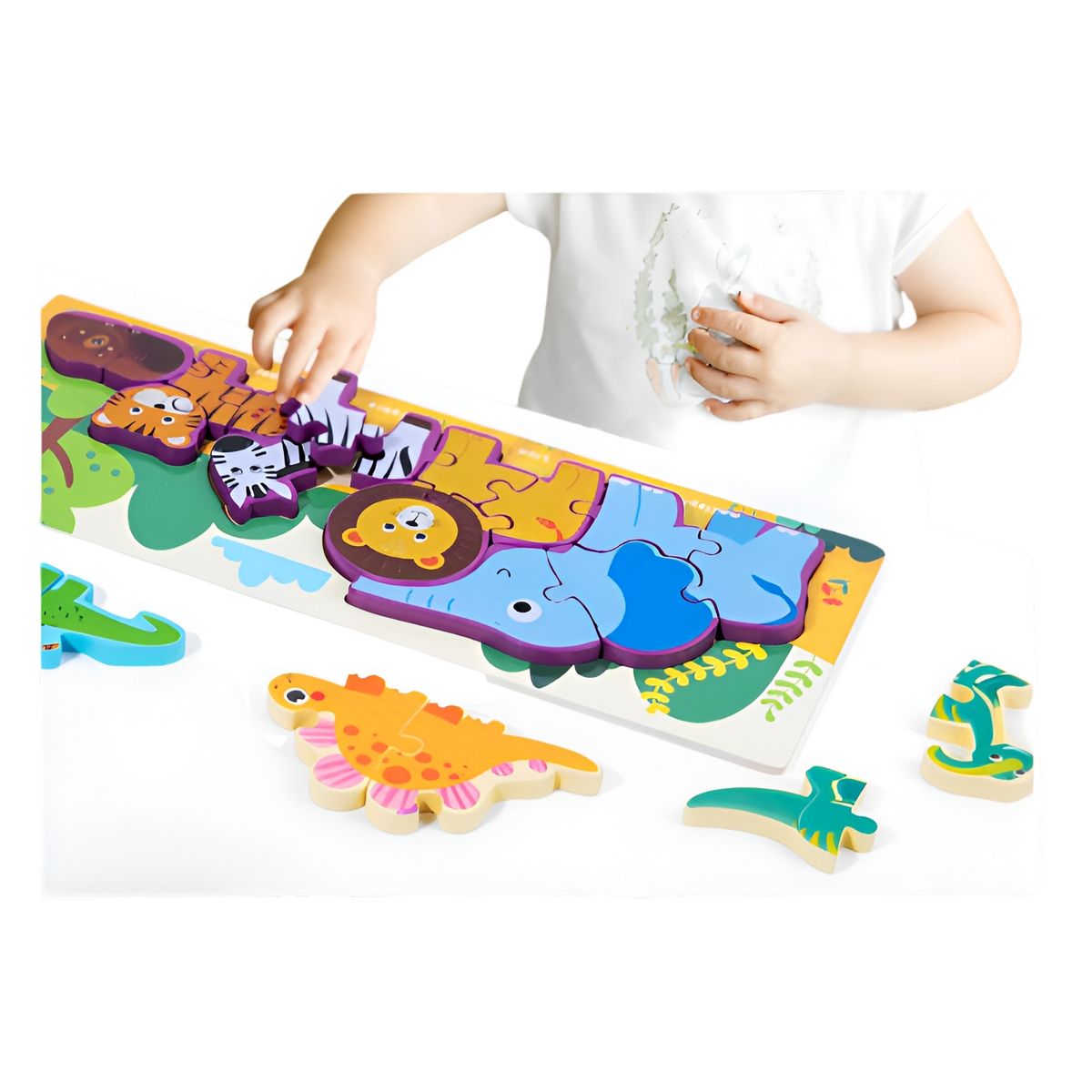 GENERICO - Rompecabezas Combo De Figuras Multicolor Didactico Niños