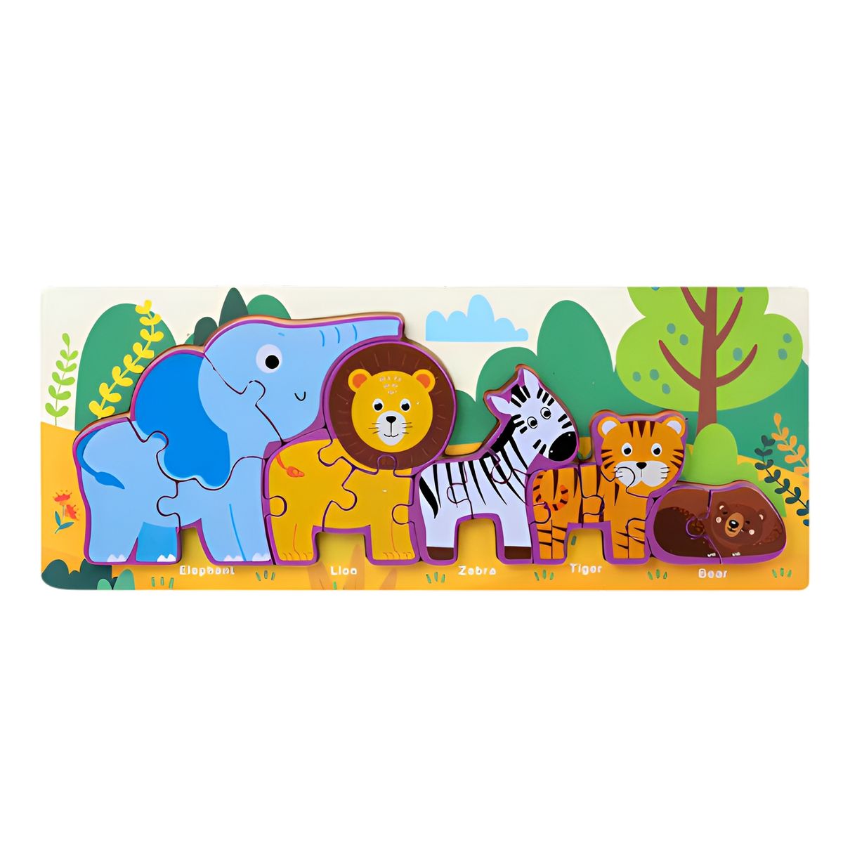 GENERICO - Rompecabezas Combo De Figuras Multicolor Didactico Niños