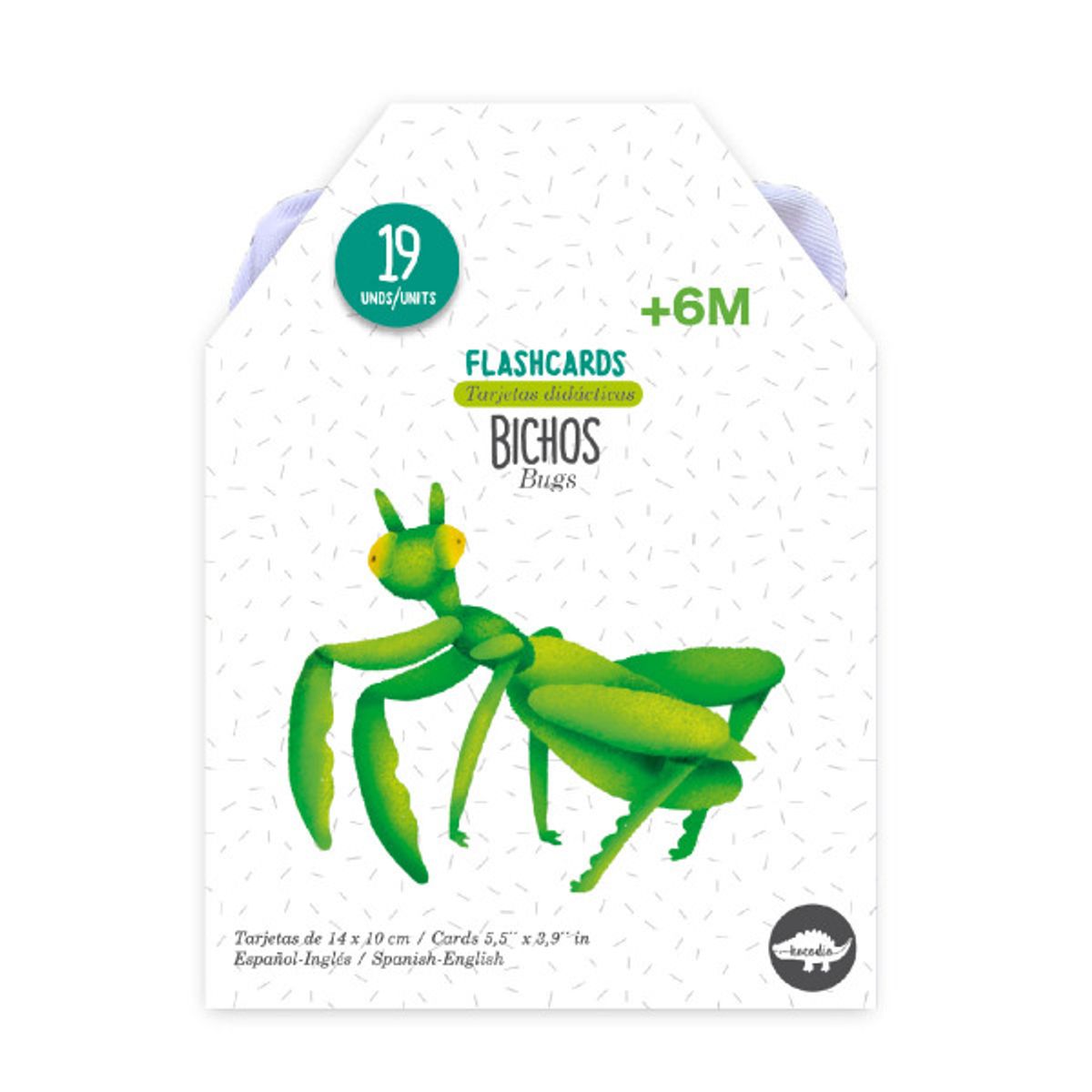 KOCODIO - Juego Didáctico Flashcards Educativas Bichos Para Niños