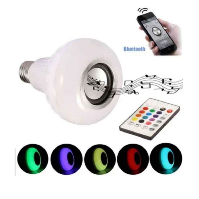 GENERICO - Bombillo Ledmulticolor Parlante + Control Remoto