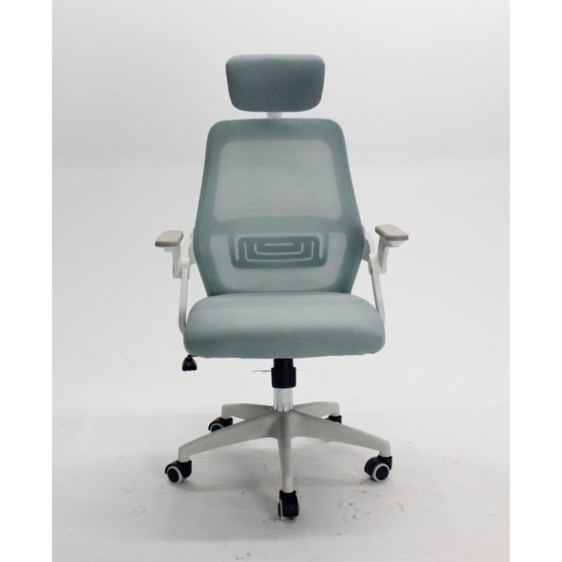 GENERICO - Silla De Oficina Escritorio Tela Malla Con Apoya Brazos Azul claro