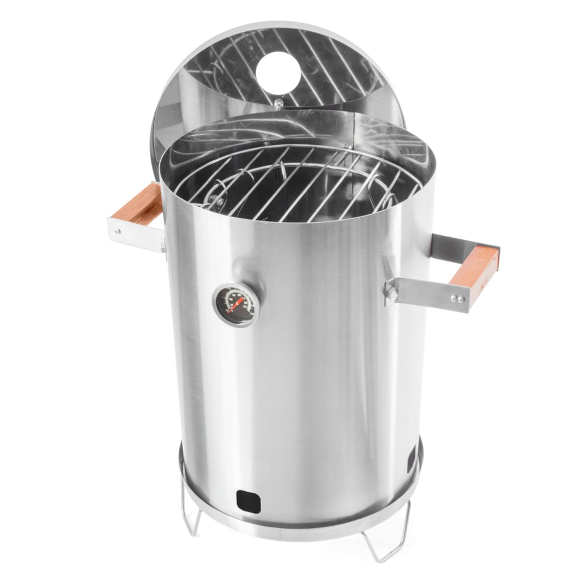 GENERICO - Asador de Barril Mini 8 Libras Acero inoxidable