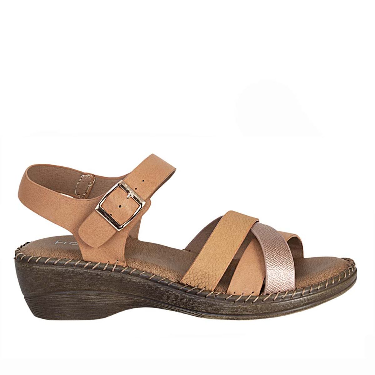FRATTINI COMFORT - Sandalia de Mujer marca FRATTINI COMFORT en Color CAMEL   SAND3J7247