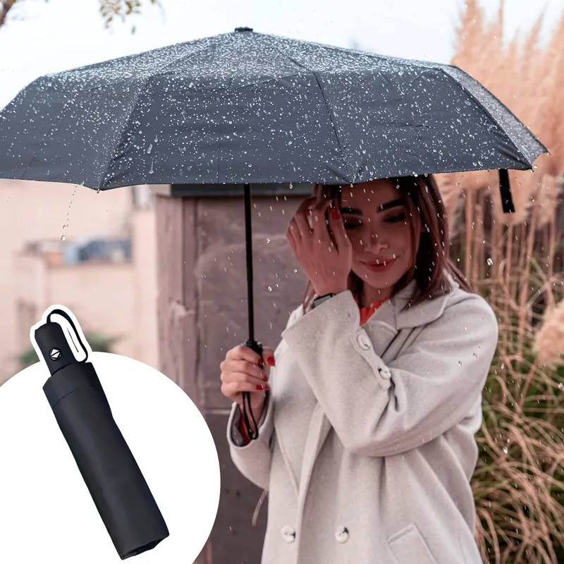GENERICO - Sombrilla Automática Anti-viento Paraguas Portable Lluvia SOM-005-MT