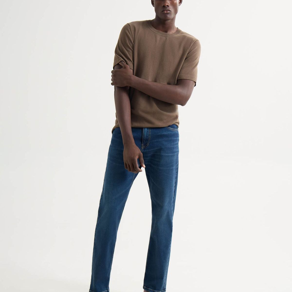 SEVEN SEVEN - Jeans Regular Tono Oscuro  Para Hombre Azul Seven Seven