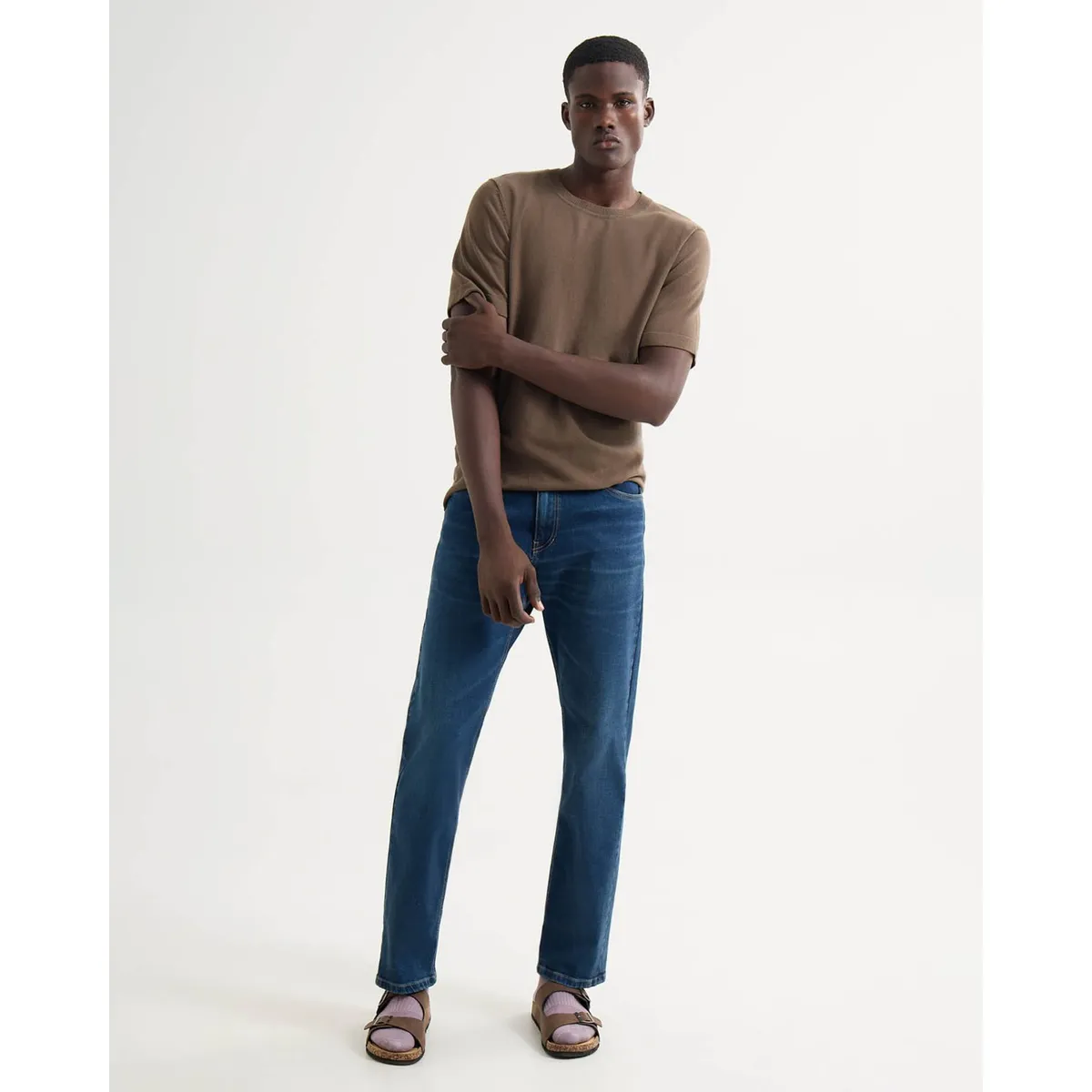 SEVEN SEVEN - Jeans Regular Tono Oscuro  Para Hombre Azul Seven Seven