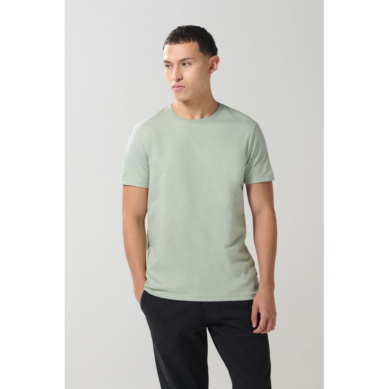 KOAJ - KOAJ Camiseta unicolor ajustada manga corta en algodón HOMBRE