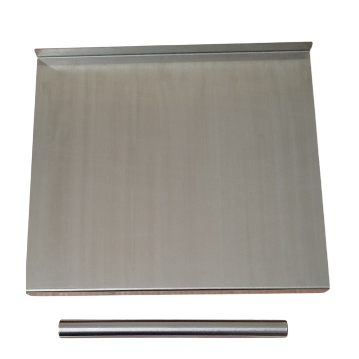 GENERICO - Tabla De Picar Alimentos Grande Acero Inoxidable 304 + Rodillo