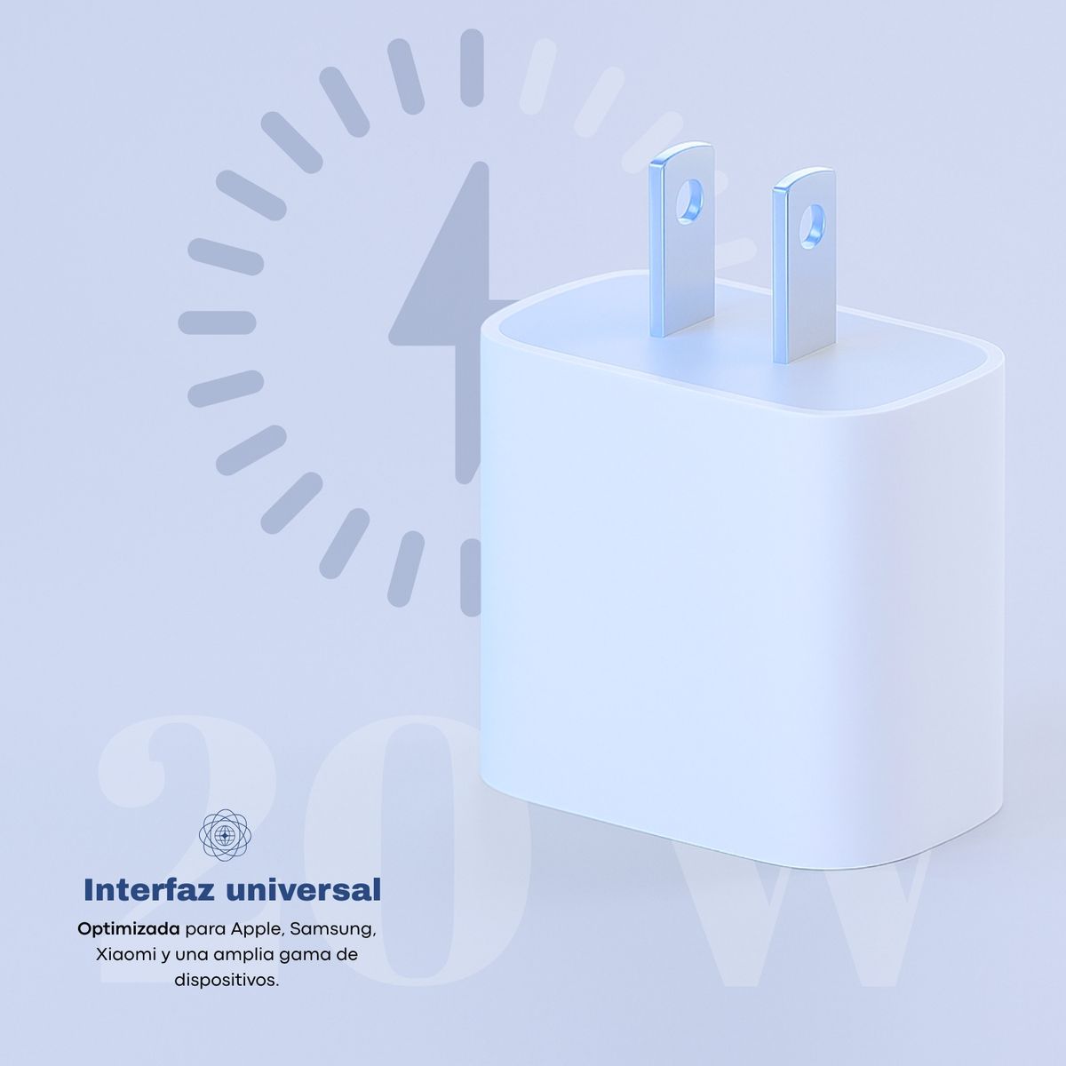 TECH - Cargador Tipo-c Somostel- Cubo De Carga Rápida 20w