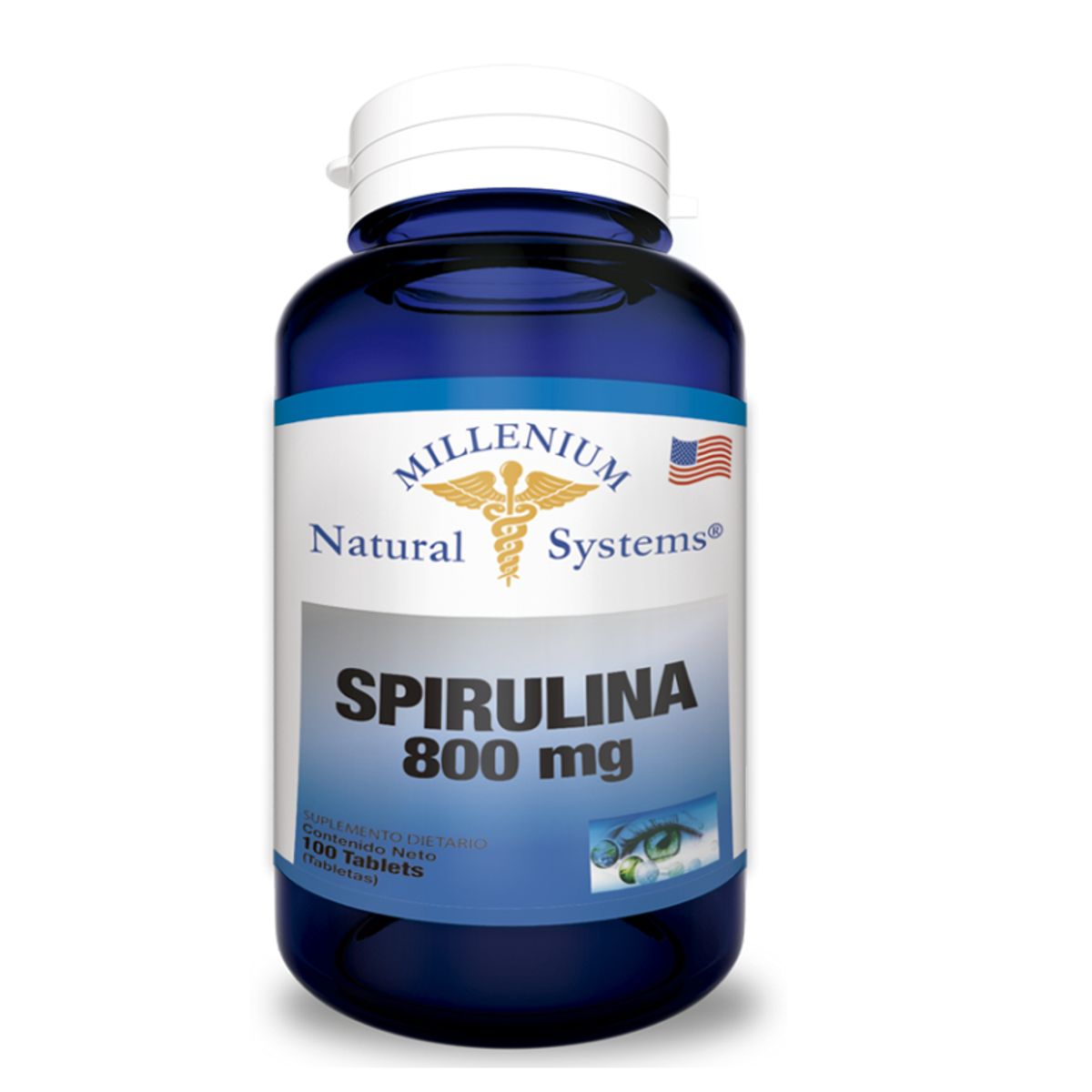 NATURAL SYSTEM - SUPLEMENTO ESPIRULINA  X 100 UNIDADES