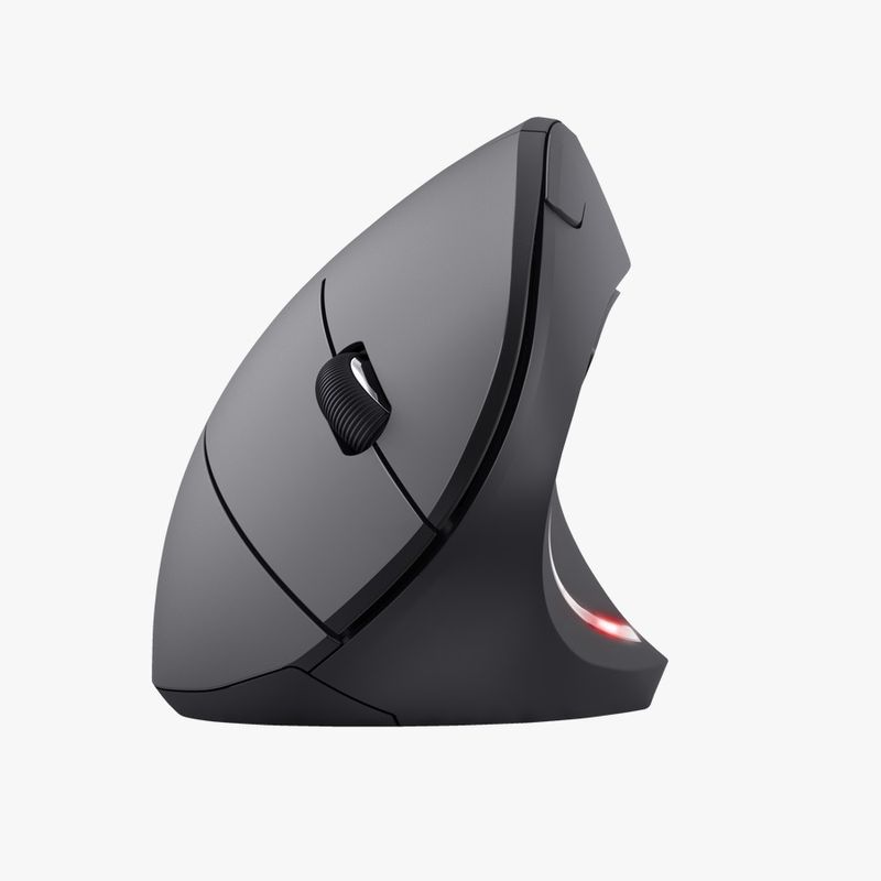 TRUST - Mouse Ergonomico Inalambrico Trust Verto diseño Vertical color Negro