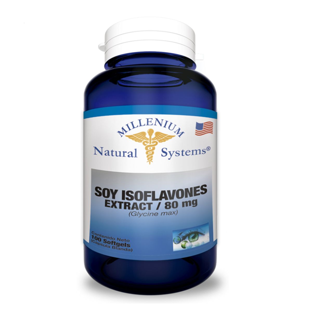 MEDICAL SYSTEM - ISOFLAVONAS DE SOYA X 100 CAPSULAS BLANDAS.