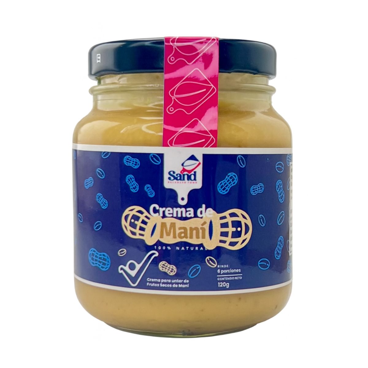 SAND BALANCED FOOD - Crema de mani sin azucar natural 100%  120 gramos Sand