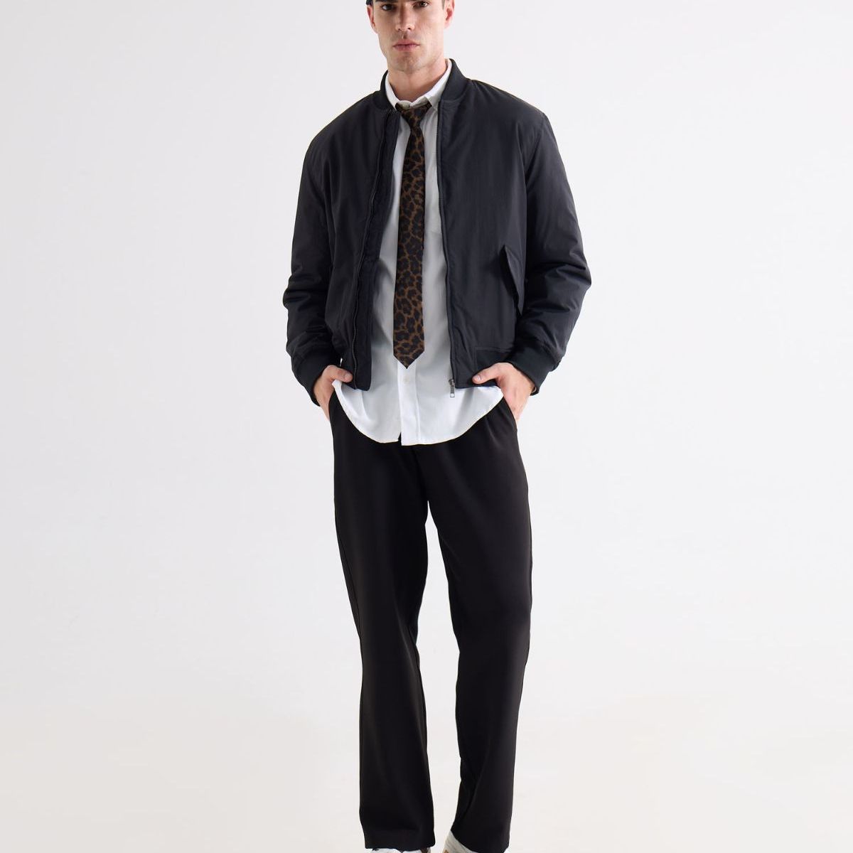 SEVEN SEVEN - Pantalón Straight Sastrero  Para Hombre Negro Seven Seven